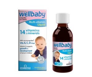 Vitabiotics Wellbaby Multivitamin Liquid For Baby From 6 Months To 4 Year Old 150ml