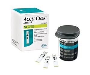 Accu-Chek Instant Strips For Diabetic Blood Glucose Testing, Pack of 50's