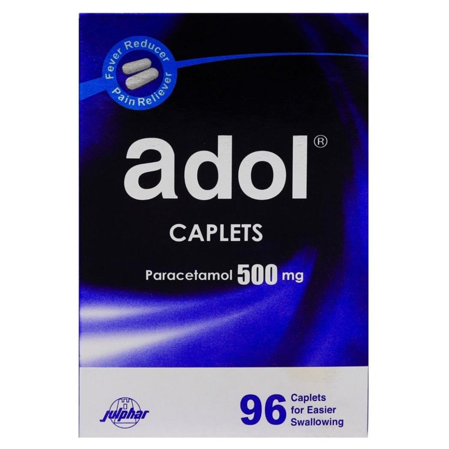 ADOL 500MG CAPLETS (96'S,  BLISTER PACK)