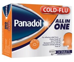 PANADOL COLD + FLU ALL IN ONE  FILM COATED TABLETS (24'S,  BLISTER PACK) ORAL