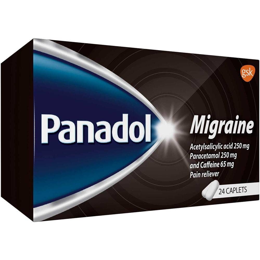 PANADOL MIGRAINE  FILM COATED TABLETS (24'S, HDPE BOTTLE) ORAL