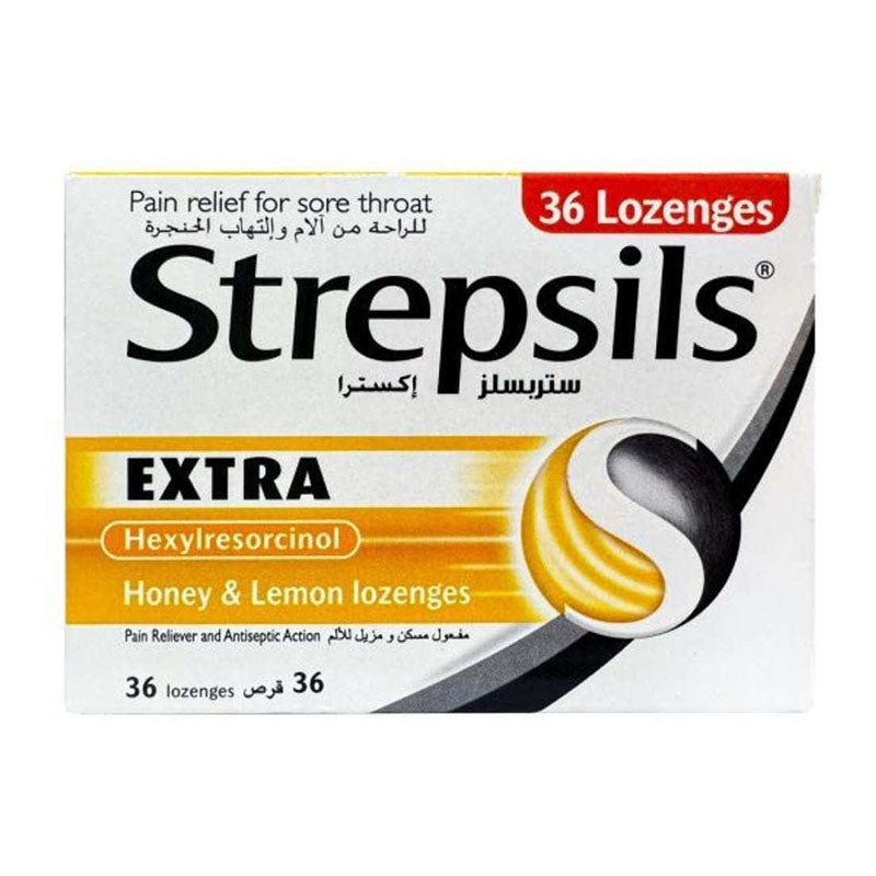 STREPSILS EXTRA HONEY & LEMON LOZ 36'S