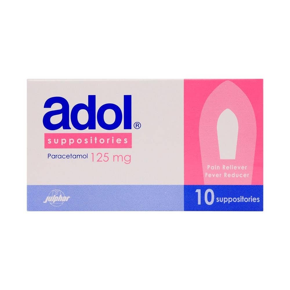 ADOL  125 MG RECTAL SUPPOSITORIES (10'S,  BLISTER PACK)