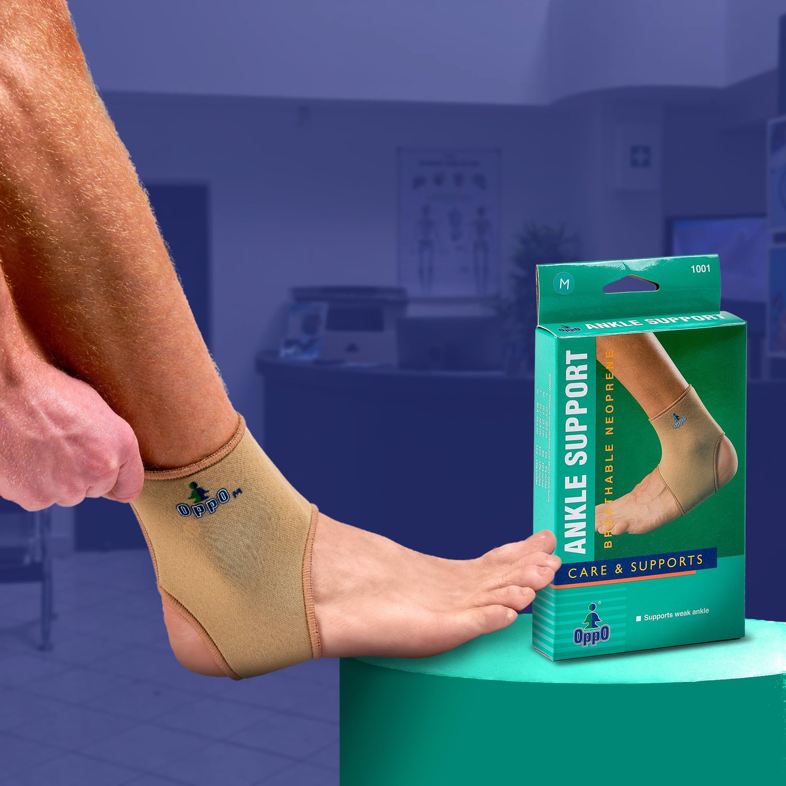 OPPO ANKLE SUPPORT NEOPRENE LARGE (1001-L)