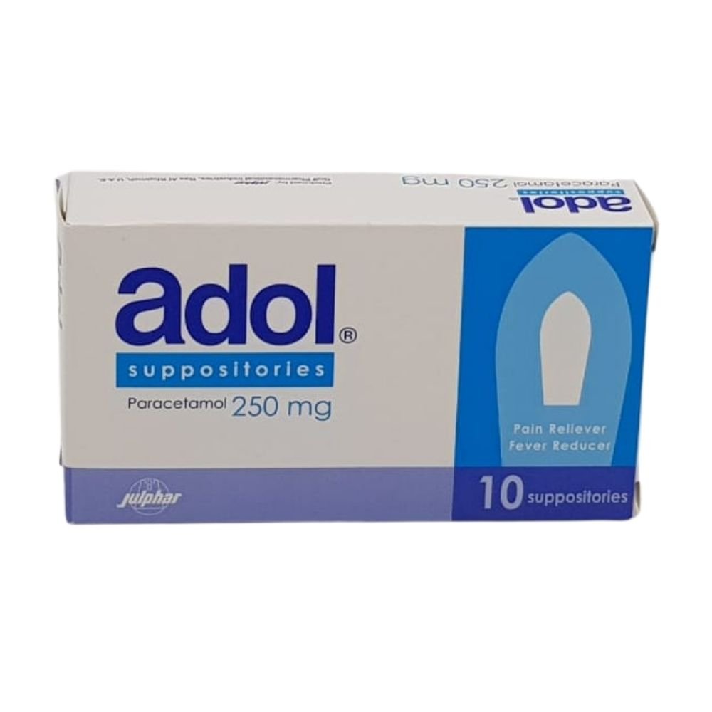 ADOL  250 MG RECTAL SUPPOSITORIES (10'S,  BLISTER PACK)