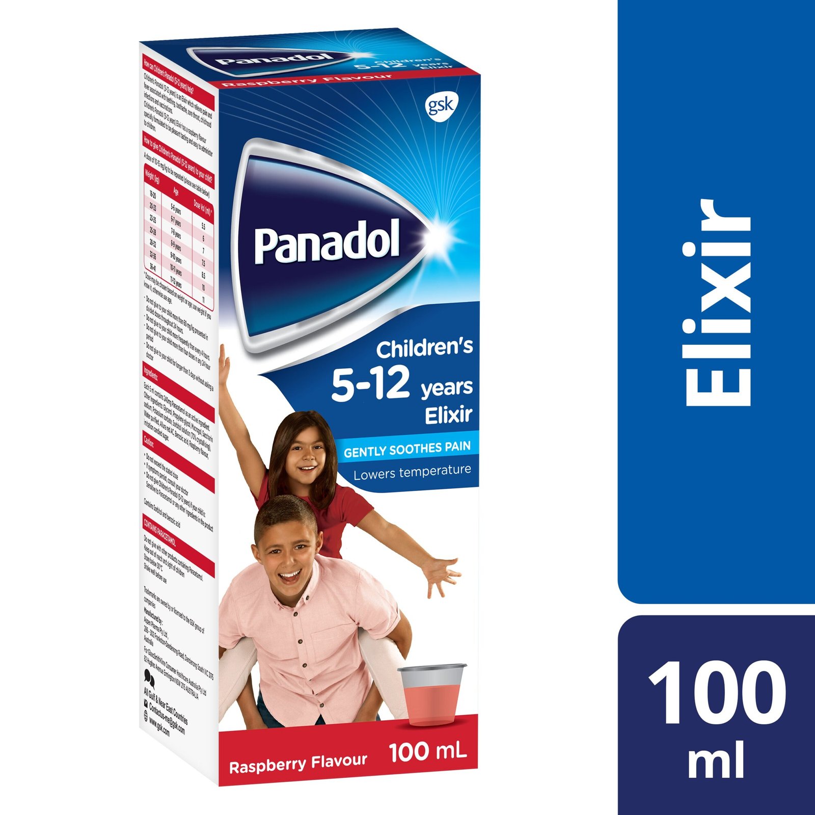 PANADOL CHILDREN'S 5-12 YEARS  SYRUP (100ML, GLASS BOTTLE) ORAL