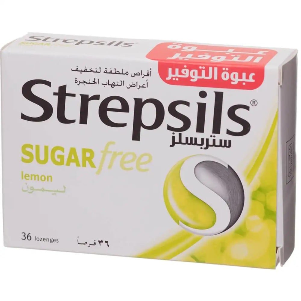 STREPSILS LEMON SF LOZ 36'S
