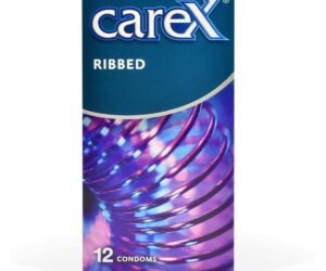 CAREX CONDOMS RIBBED 12'S