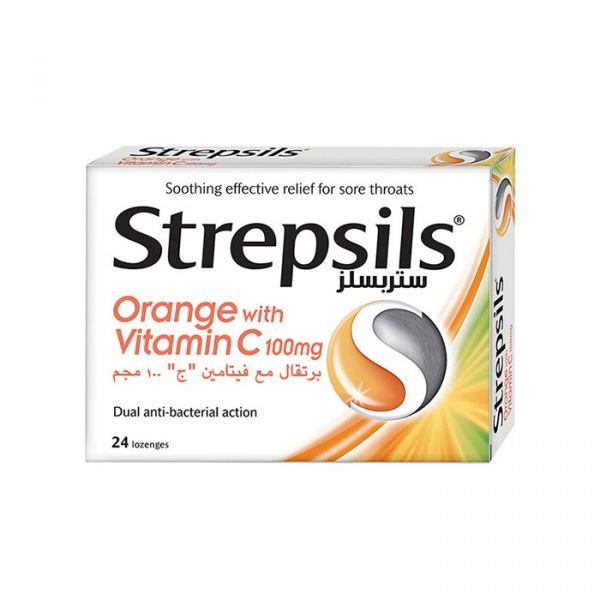 STREPSILS ORANGE & VIT C LOZ 24'S